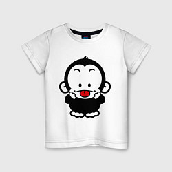 Детская футболка Веселая обезьянка
