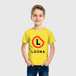 Футболка хлопковая детская Louna Symbol, цвет: желтый — фото 2