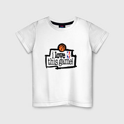 Детская футболка Basketball: I love this game
