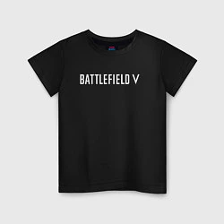 Футболка хлопковая детская Battlefield V, цвет: черный