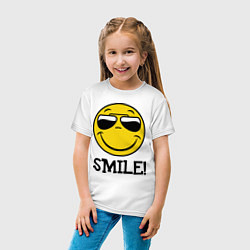 Футболка хлопковая детская Summer Smile, цвет: белый — фото 2