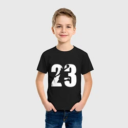 Футболка хлопковая детская LeBron 23, цвет: черный — фото 2