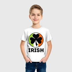 Футболка хлопковая детская Irish - цвет флага, цвет: белый — фото 2