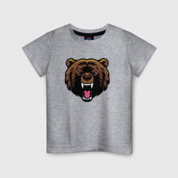 Детская футболка Злой медведь