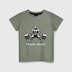 Детская футболка Train hard тренируйся усердно