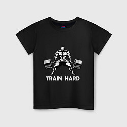 Детская футболка Train hard тренируйся усердно