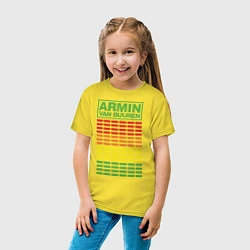 Футболка хлопковая детская Armin van Buuren: EQ, цвет: желтый — фото 2