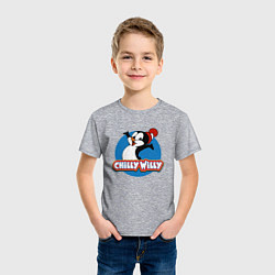 Футболка хлопковая детская Chilly Willy, цвет: меланж — фото 2
