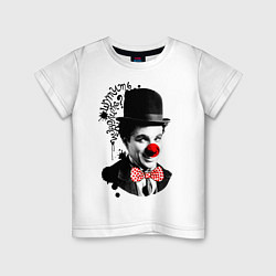 Детская футболка Чарли Чаплин клоун