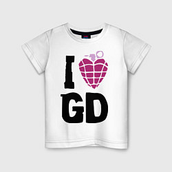 Детская футболка I love GD
