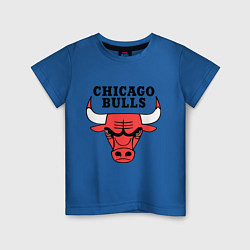 Футболка хлопковая детская Chicago Bulls, цвет: синий