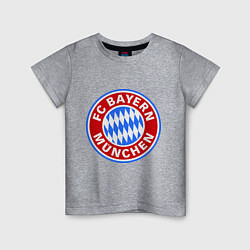 Футболка хлопковая детская Bayern Munchen FC, цвет: меланж