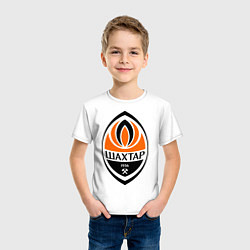 Футболка хлопковая детская ФК Шахтёр, цвет: белый — фото 2