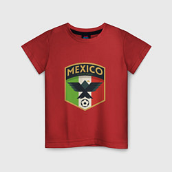 Футболка хлопковая детская Mexico Football, цвет: красный