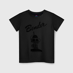 Детская футболка Bender monochrome