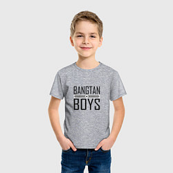 Футболка хлопковая детская BANGTAN BOYS, цвет: меланж — фото 2