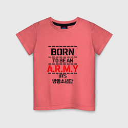 Детская футболка Born to be an ARMY BTS