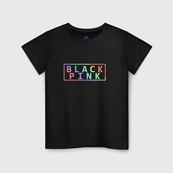 Детская футболка Black Pink Rainbow