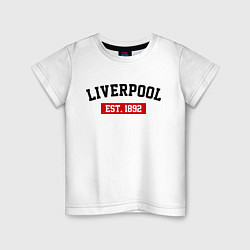 Детская футболка FC Liverpool Est. 1892