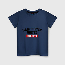 Детская футболка FC Manchester United Est. 1878