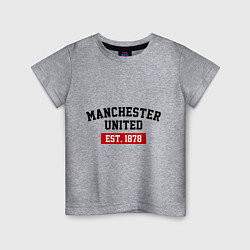 Детская футболка FC Manchester United Est. 1878