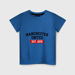 Детская футболка FC Manchester United Est. 1878