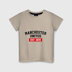 Детская футболка FC Manchester United Est. 1878