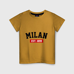 Детская футболка FC Milan Est. 1899