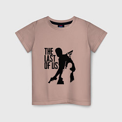 Футболка хлопковая детская THE LAST OF US, цвет: пыльно-розовый