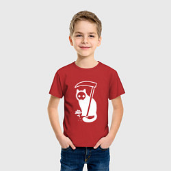 Футболка хлопковая детская Cat Got Your Soul, цвет: красный — фото 2