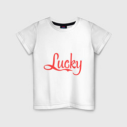 Детская футболка Lucky logo