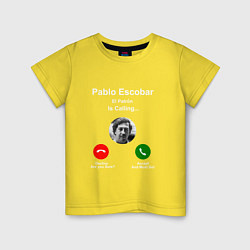 Детская футболка Escobar is calling