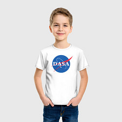 Футболка хлопковая детская NASA: Dasa, цвет: белый — фото 2