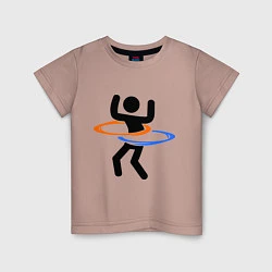Детская футболка Portal Рoops