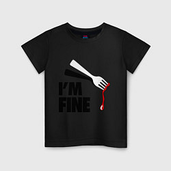 Детская футболка Im Fine Fork