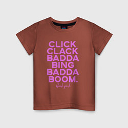Детская футболка Click Clack Black Pink