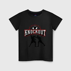 Футболка хлопковая детская Knockout, цвет: черный