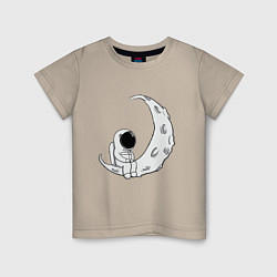 Детская футболка Космонавт на Луне