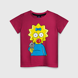 Детская футболка Мэгги с револьвером