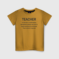 Детская футболка Teacher