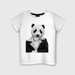 Детская футболка Панда в свитере