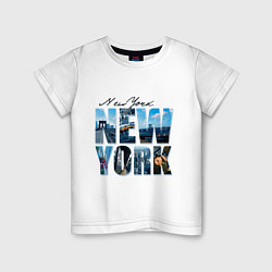 Детская футболка White New York