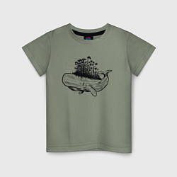 Детская футболка Whale forest