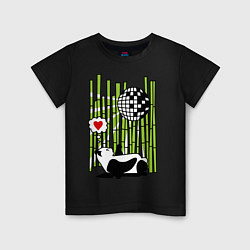 Детская футболка Disco love panda