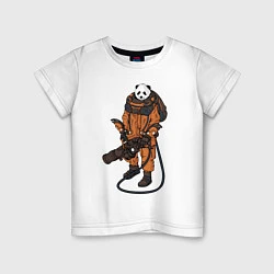 Детская футболка Панда Космонавт
