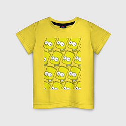 Детская футболка Барт Симпсон: узор