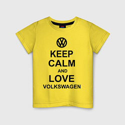 Детская футболка Keep Calm & Love Volkswagen