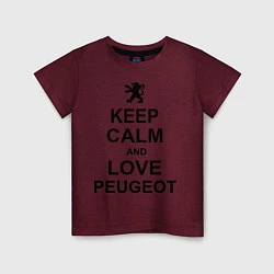 Детская футболка Keep Calm & Love Peugeot