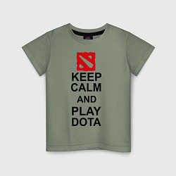 Детская футболка Keep Calm & Play Dota