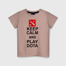 Детская футболка Keep Calm & Play Dota